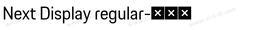 Next Display regular字体转换 Next Display regular字体转换